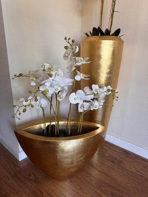 Luxe gouden design vazenset uit TICA, Ophalen, Gebruikt