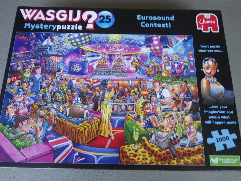 Wasgij mystery  puzzle 25 Eurosound contest!, Ophalen, 500 t/m 1500 stukjes, Zo goed als nieuw