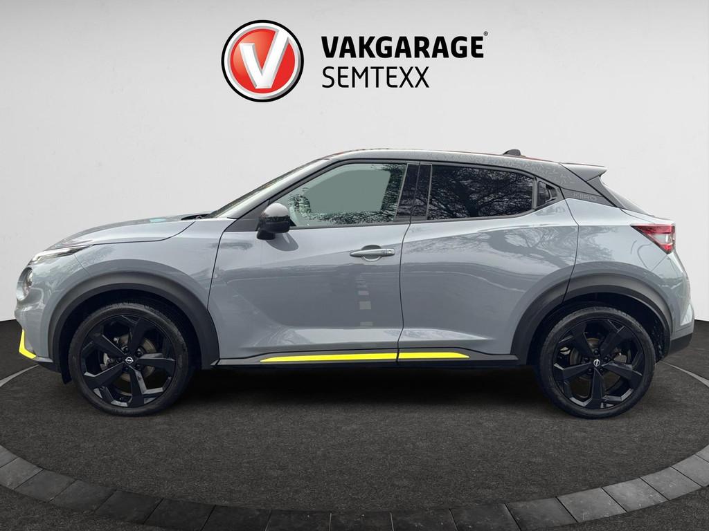 Nissan Juke 1.0 DIG-T Kiiro | Clima | Camera | Cruise | Navi, Voorwielaandrijving, Automatische klimaatregeling, Leder en Stof
