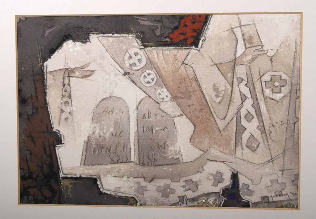Andries van der Beek aquarel / tekening, Antiek en Kunst, Kunst | Schilderijen | Klassiek, Ophalen