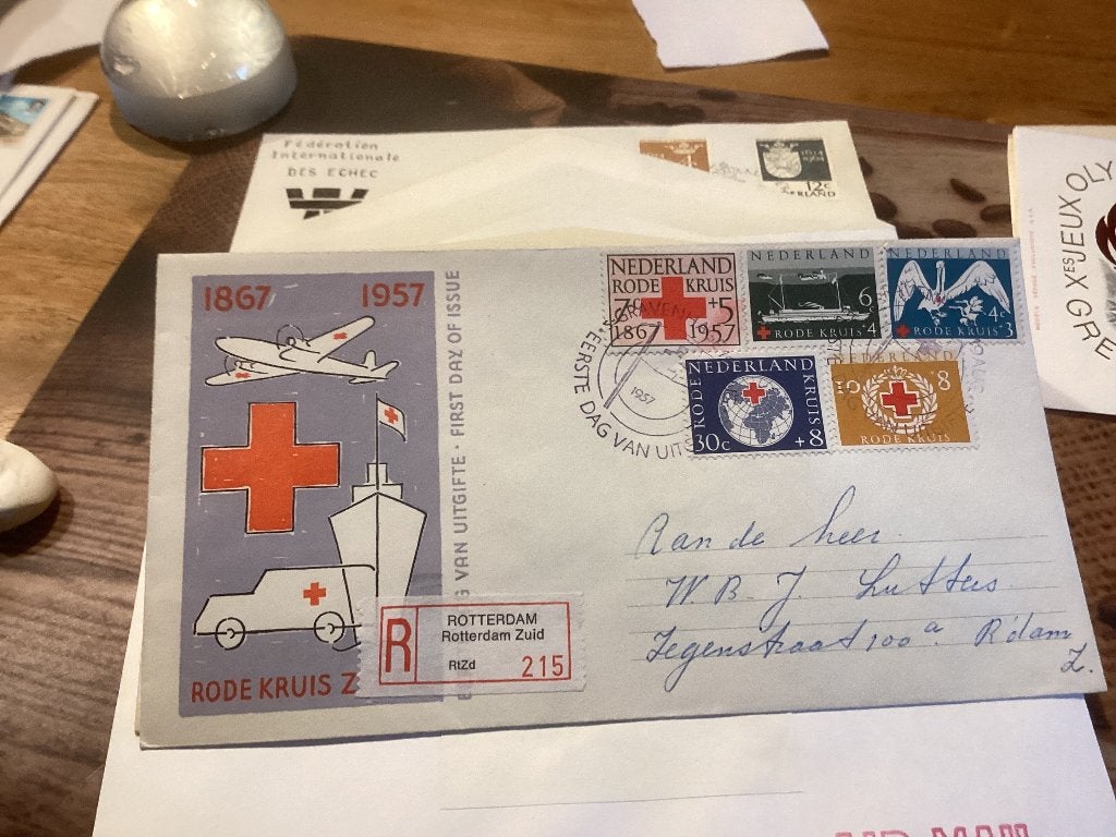 No3504 aangetekend E31 Rotterdam Nederland jaargangen fdc, Verzenden, Beschreven, Nederland