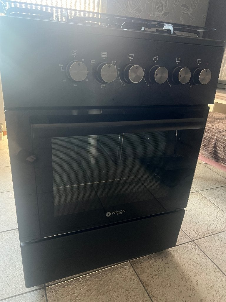 Gasfornuis wiggo, Ophalen, 60 cm of meer, 4 kookzones, Zo goed als nieuw