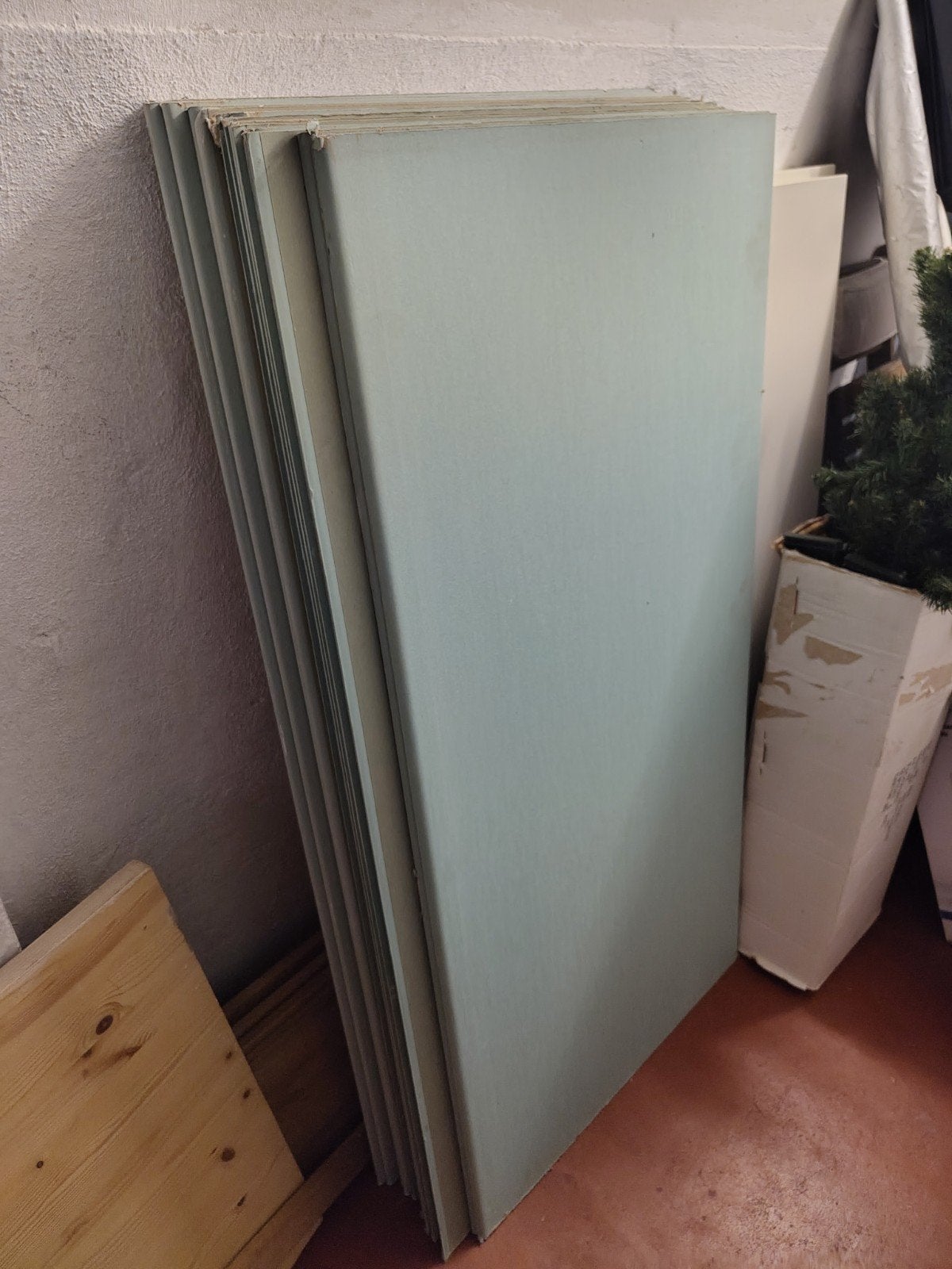 Partij waterbestendige gipsplaten 1200x600, Doe-het-zelf en Verbouw, Ophalen, Zo goed als nieuw, Overige materialen, Minder dan 20 mm