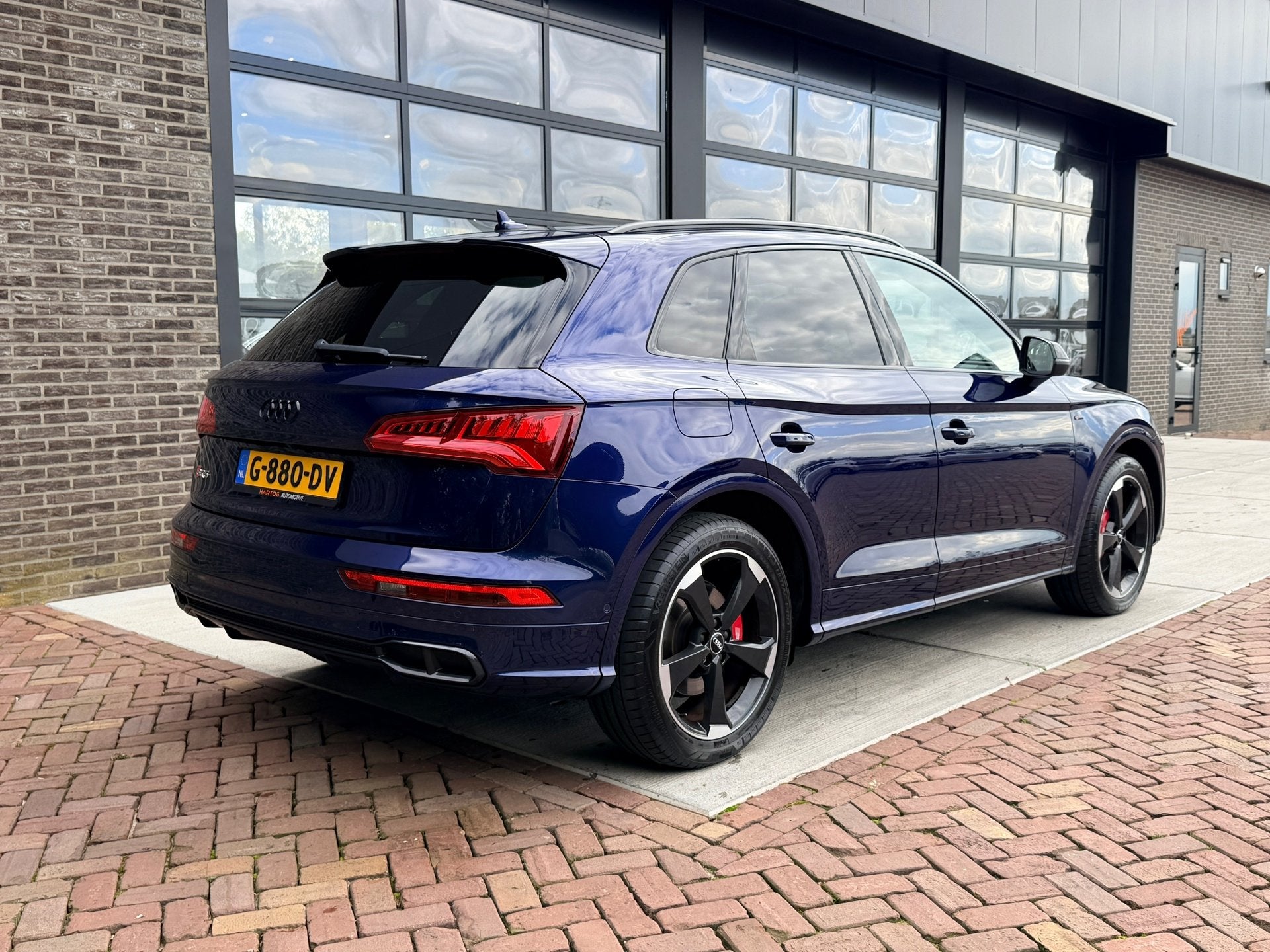 Audi SQ5 3.0 TFSI SQ5 quattro Pro Line Plus |Leer | Pano | H, Auto's, Automaat, Gebruikt, 2995 cc, Blauw