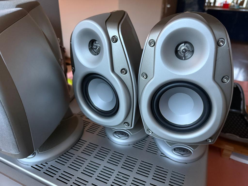 4 Klipsch RSX-3 satelliet speakers, Audio, Tv en Foto, Luidsprekers, Zo goed als nieuw, 60 tot 120 watt, Surroundset zonder subwoofer