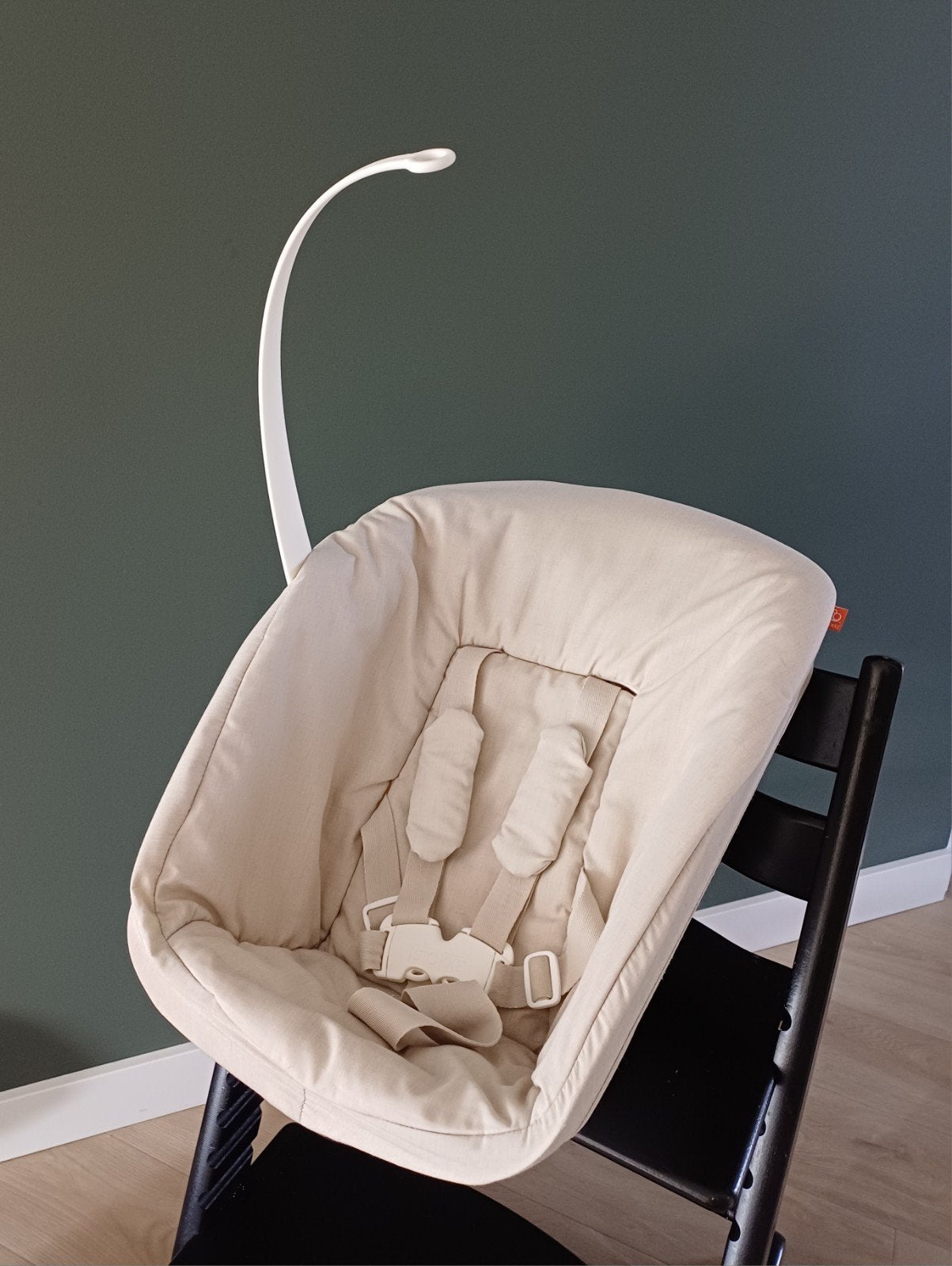 Stokke Tripp Trapp newbornset met speelgoedhanger, Ophalen, Gebruikt, Overige merken, Met gordel(s) of riempje(s)