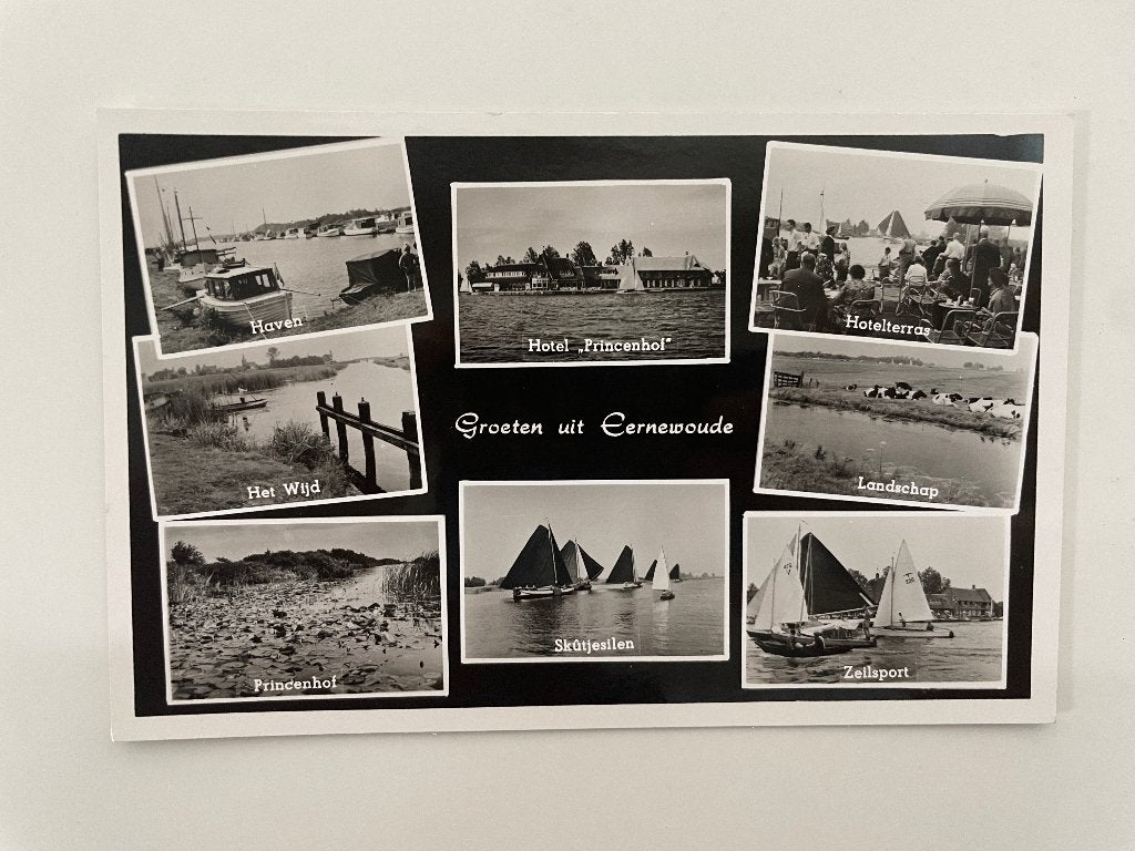 D882 Oude ansichtkaart Friesland : Groeten uit Eernewoude, Ophalen of Verzenden, 1960 tot 1980, Ongelopen, Friesland