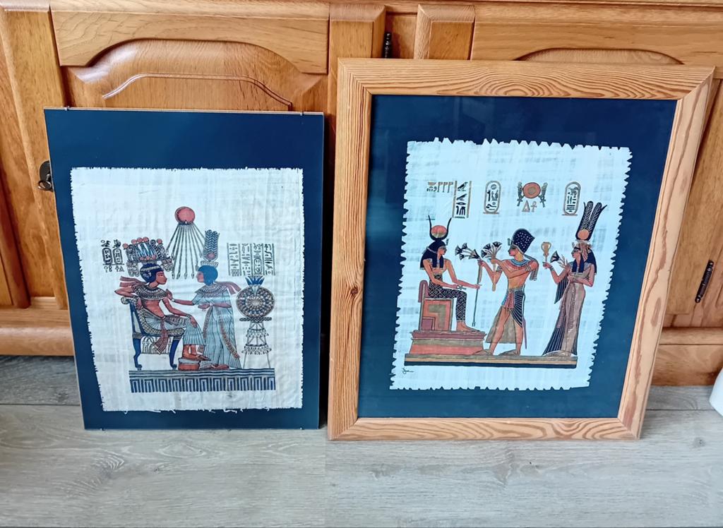 Ingelijste Egyptische papyrussen, Ophalen of Verzenden