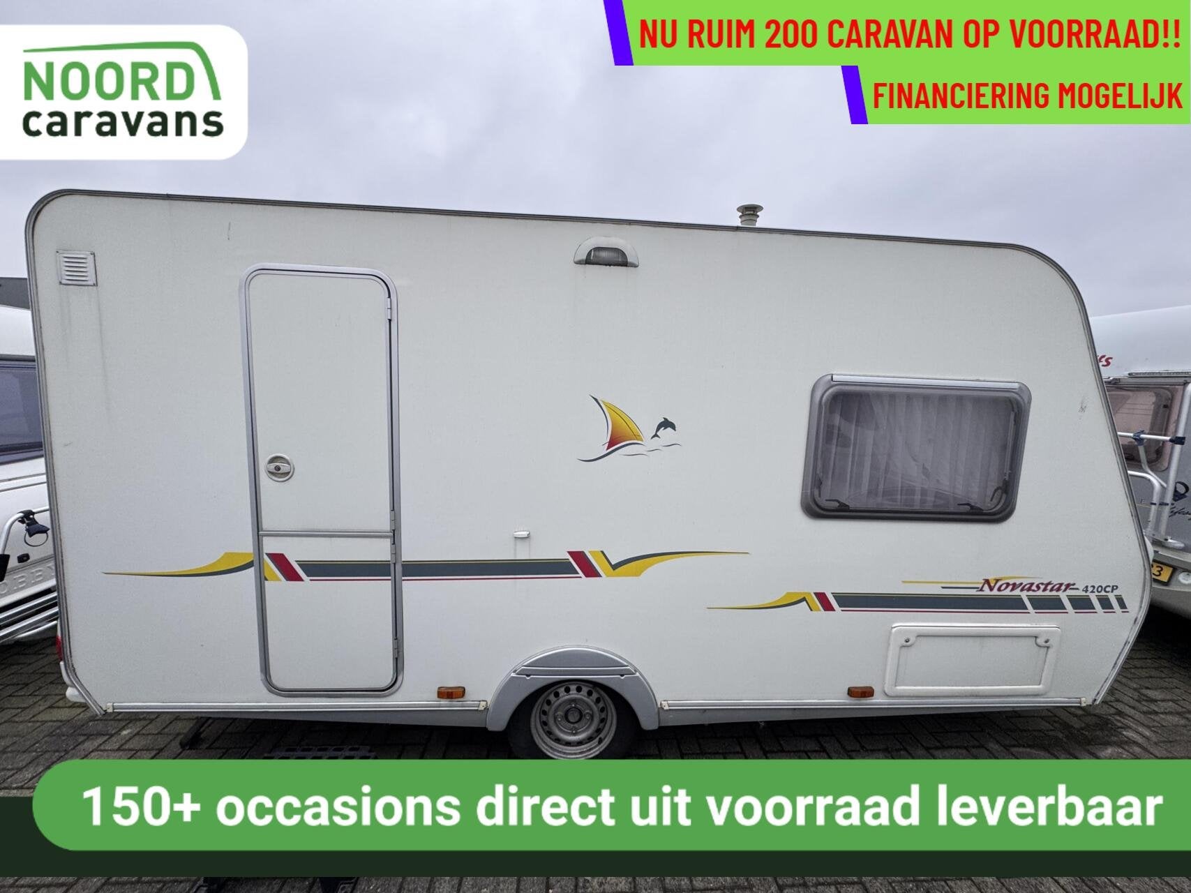 Sterckeman NOVASTAR 420CP DWARSBED, VOORTENT, EINDKEUKEN, Sterckeman, Bedrijf, 5 tot 6 meter, Mover