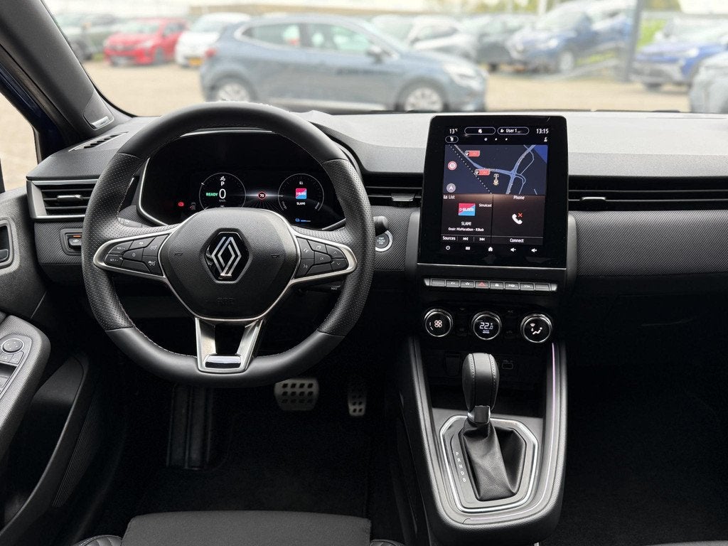 Renault Clio 1.6 E-Tech Full Hybrid 145 esprit Alpine | 360, Gebruikt, Met garantie (alle), Blauw, Leder en Stof