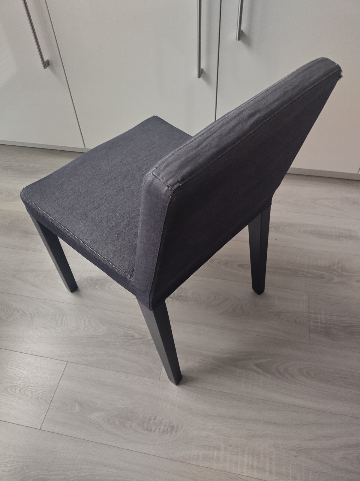 6x Ikea Nils Eettafelstoel - Hoezen licht versleten, Ophalen, Gebruikt, Eén, Stof
