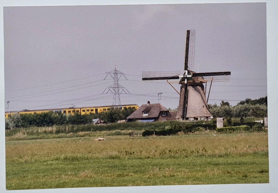 Muiderberg ( N.H. ) foto Molen De Onrust/ Meermolen, Verzamelen, Verzenden, 1980 tot heden, Foto, Zo goed als nieuw