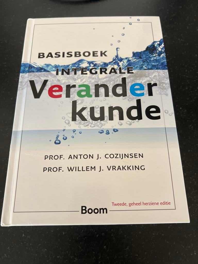 Basisboek Integrale Veranderkunde, Ophalen of Verzenden, Gamma, Zo goed als nieuw, HBO