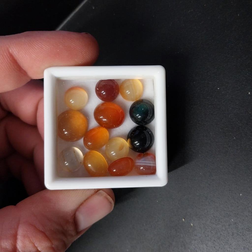 Mix van agaat cabochons 5, Ophalen of Verzenden