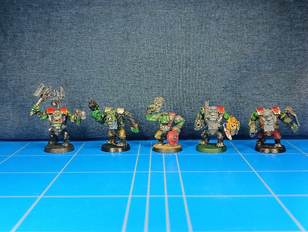 Warhammer 40k Nobz Set 5 Orks, Gebruikt, Warhammer, Ophalen of Verzenden, .