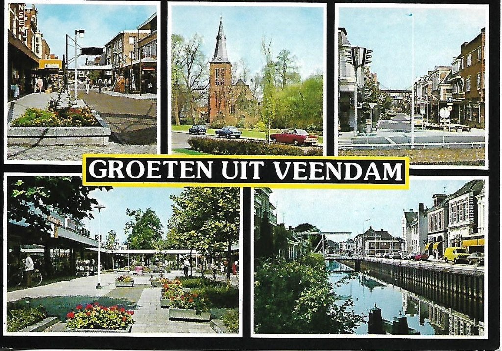 Veendam- -5-luik., Verzenden, 1980 tot heden, Gelopen, Groningen