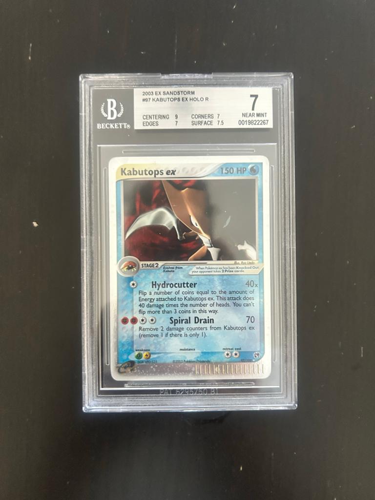 Kabutops ex 2003 EX Sandstorm #97 BGS 7 Pokémon Kaart, Ophalen of Verzenden, Zo goed als nieuw, Losse kaart