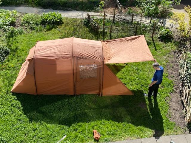 Nordisk Reisa 4 PU tent voor 4 personen met footprint, Ophalen of Verzenden, Gebruikt, Tot en met 5