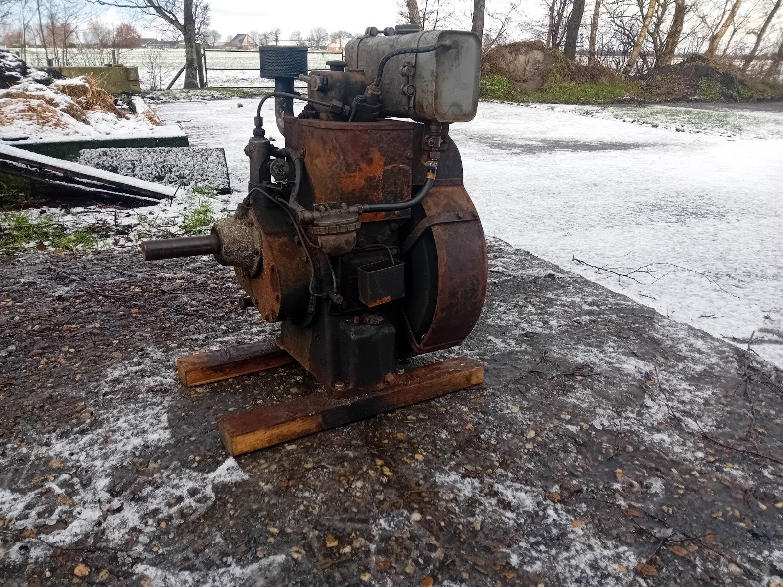Petter PAZ1, Ophalen, Gebruikt, Dieselmotor