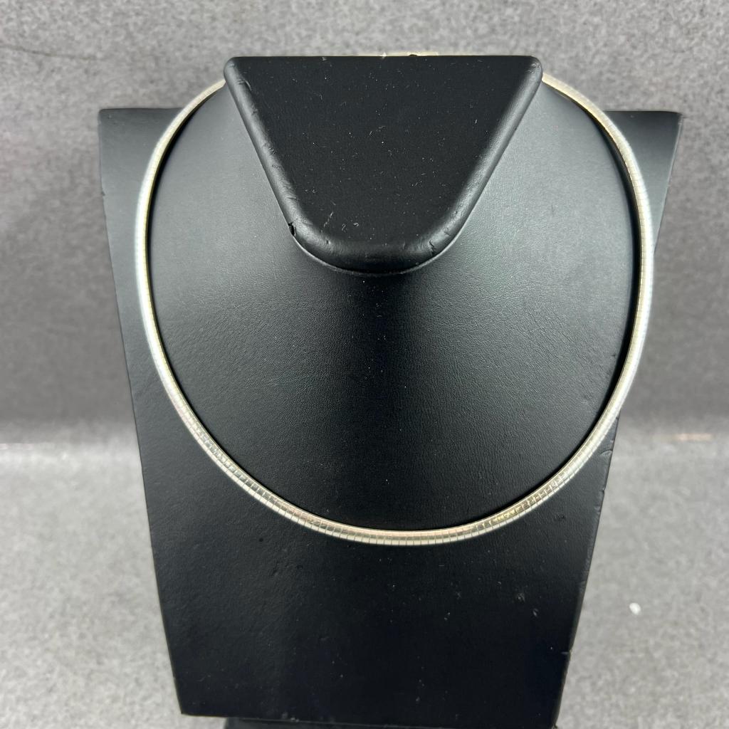 Zilveren ketting | AG 925 | 20gram | 45cm | 404586, Sieraden, Tassen en Uiterlijk, Kettingen, Gebruikt, Zilver, Zilver, Ophalen of Verzenden