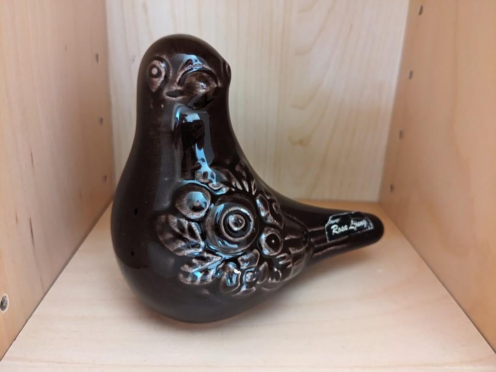 Rosa Ljung - Zweeds design, vogel, duif, bruin, Ophalen of Verzenden