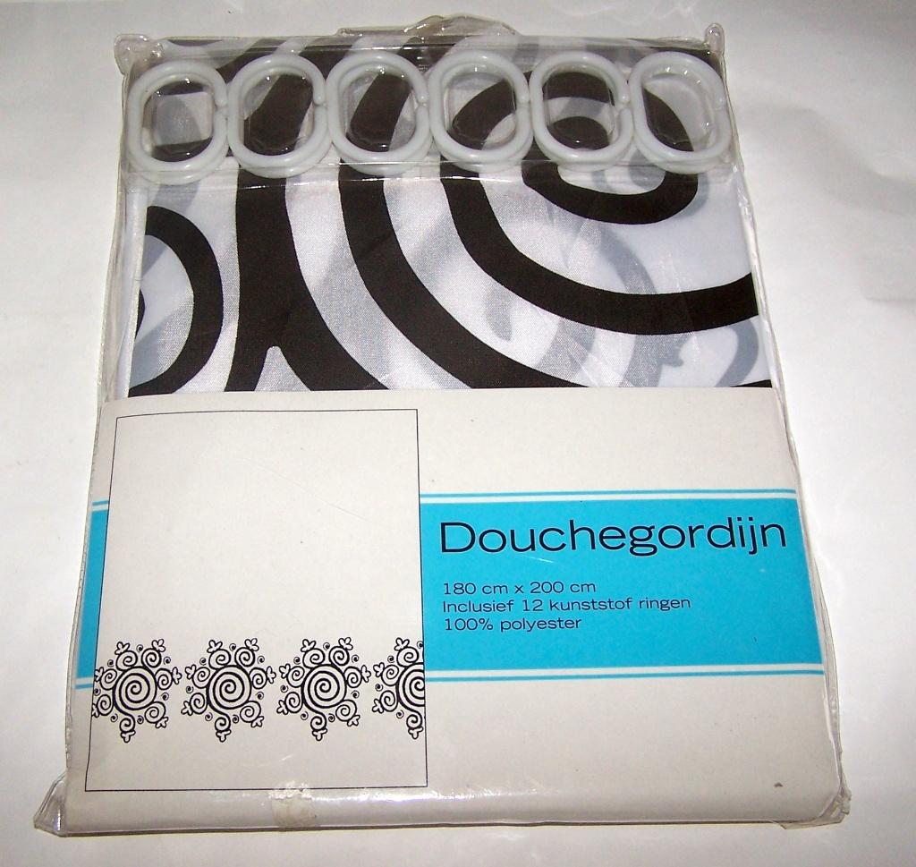 Douchegordijn 180x200cm. Nieuw in verpakking., Ophalen of Verzenden, Nieuw, Wit, Overige typen