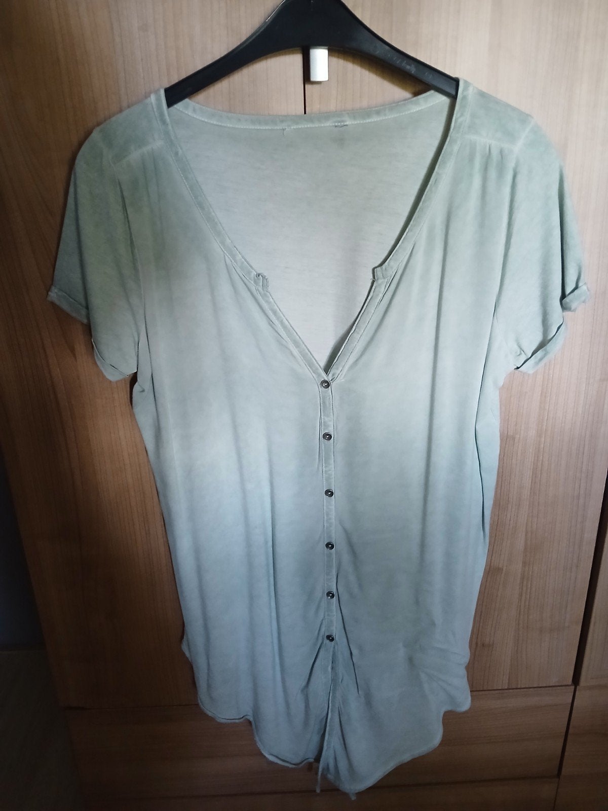 Licht groene tricot blouse maat XL, Kleding | Dames, Blouses en Tunieken, Ophalen of Verzenden, Zo goed als nieuw, Maat 46/48 (XL) of groter