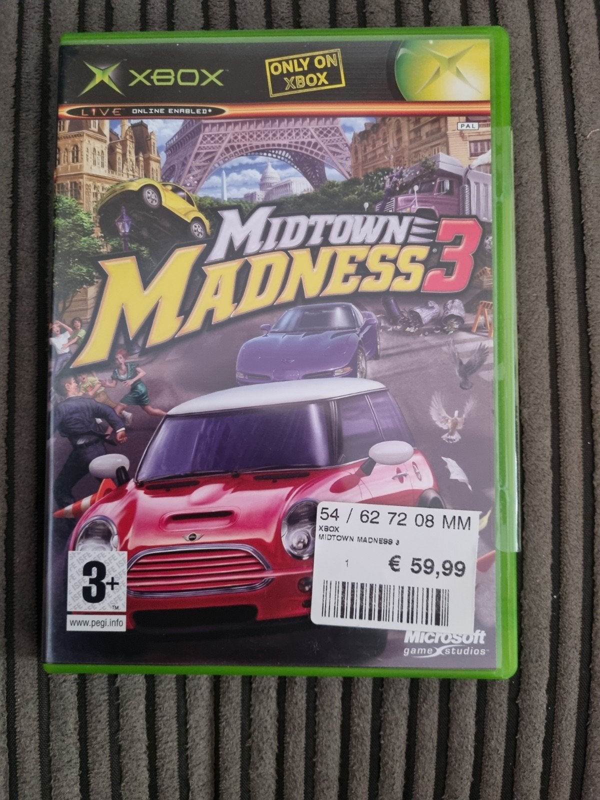 Midtown Madness 3 Xbox - Racegame met Multiplayer, Gebruikt, Racen en Vliegen, Ophalen of Verzenden, Eén computer