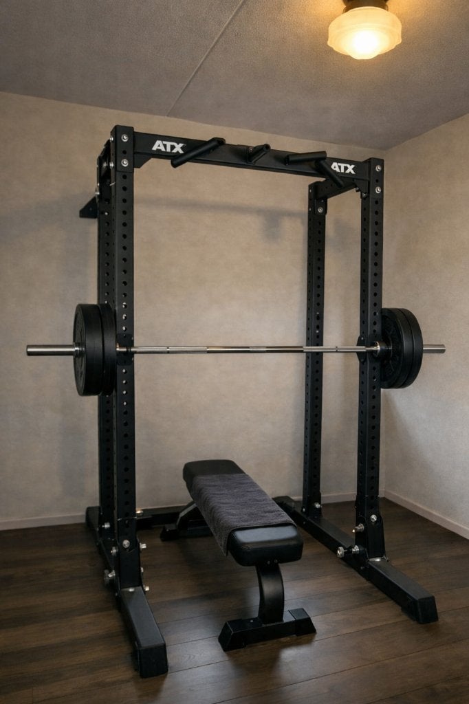 Power rack incl halter, Ophalen, Zo goed als nieuw, Benen, Overige typen