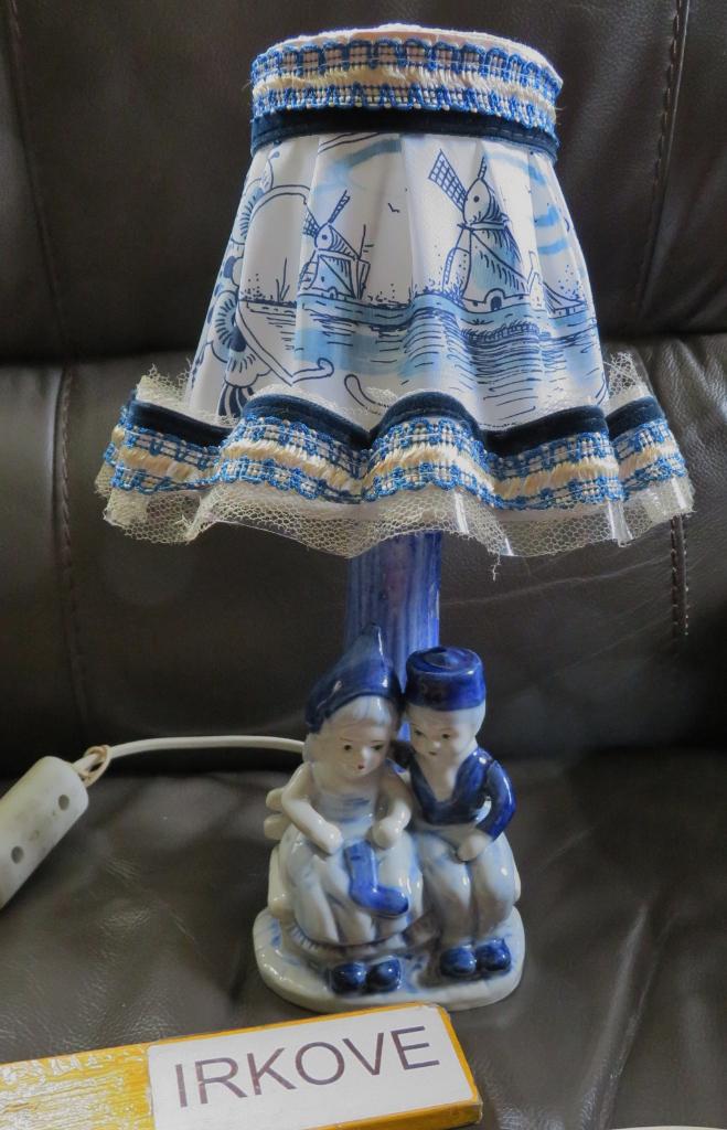 DELFT BLAUW SCHATTIGE LAMP * Met Kap *, Antiek en Kunst, Verzenden