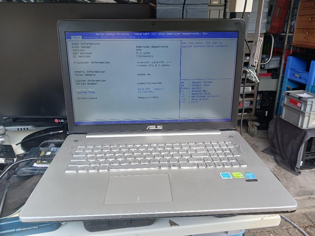 Asus N750JV-T4067H, Computers en Software, Windows Laptops, Ophalen, 750 GB, Gebruikt, Met videokaart