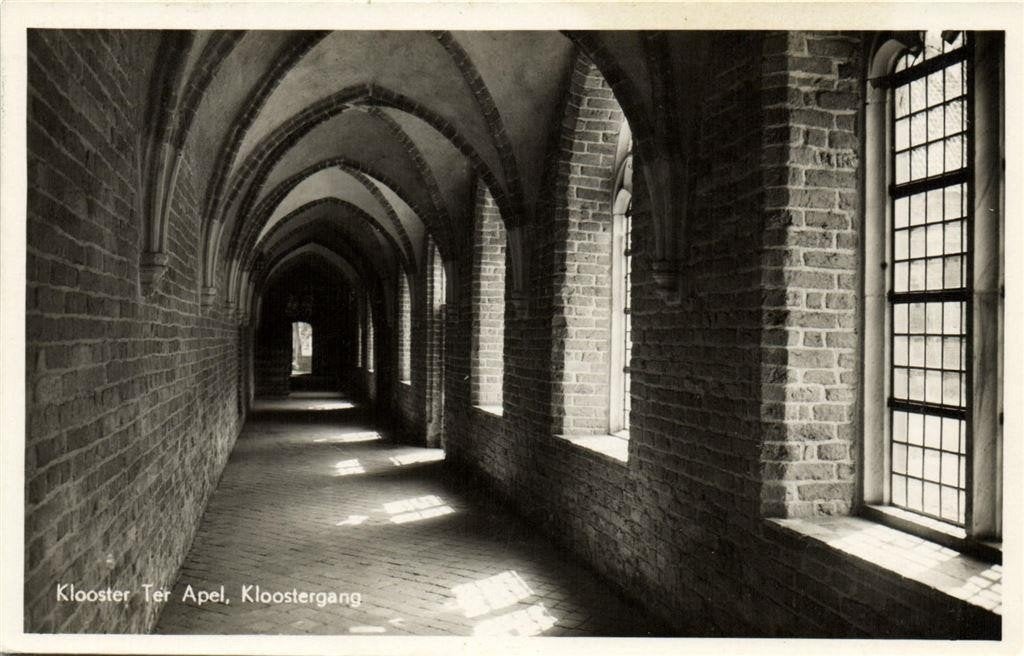 Klooster Ter Apel, Kloostergang - ongelopen, Verzamelen, Ophalen of Verzenden, 1960 tot 1980, Ongelopen, Groningen