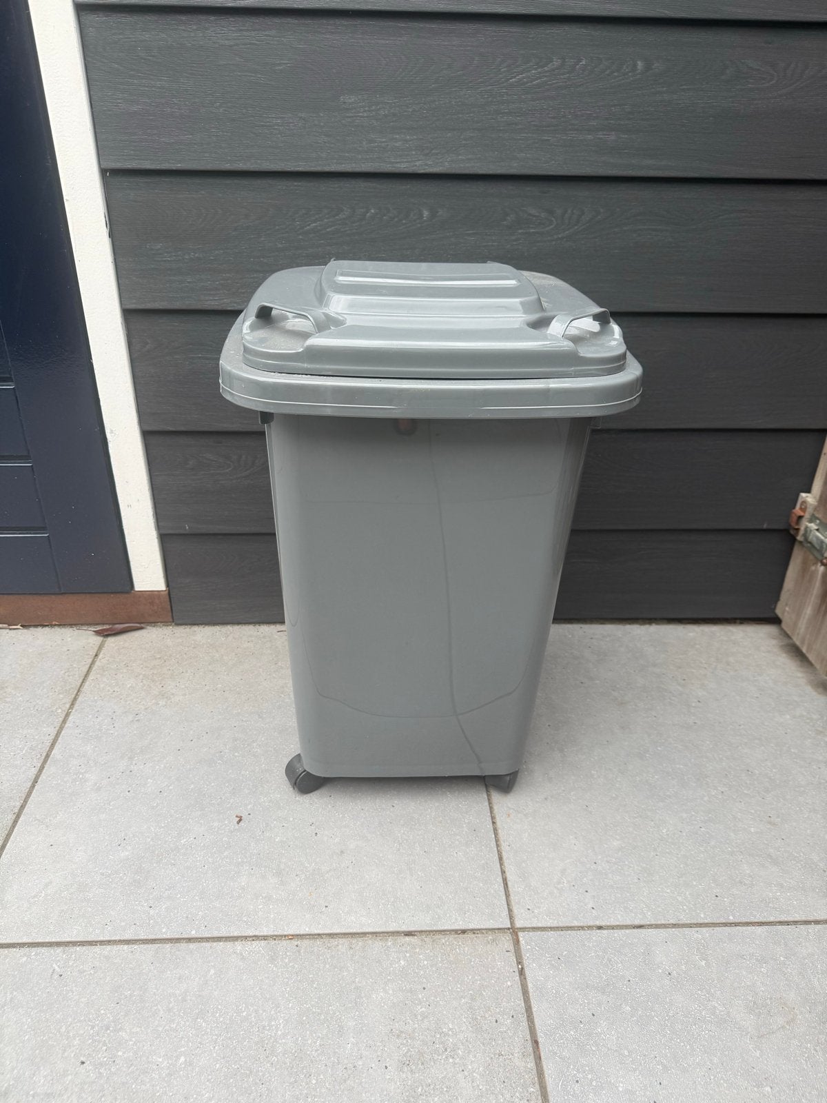 Nieuwe afvalcontainer 60L antraciet, Ophalen, Kunststof, 40 liter of meer, Zo goed als nieuw