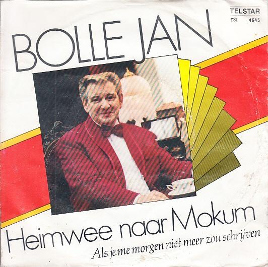 bolle jan - heimwee naar mokum ( 1989 / piraat), Gebruikt, 7 inch, Ophalen of Verzenden, Fotohoes