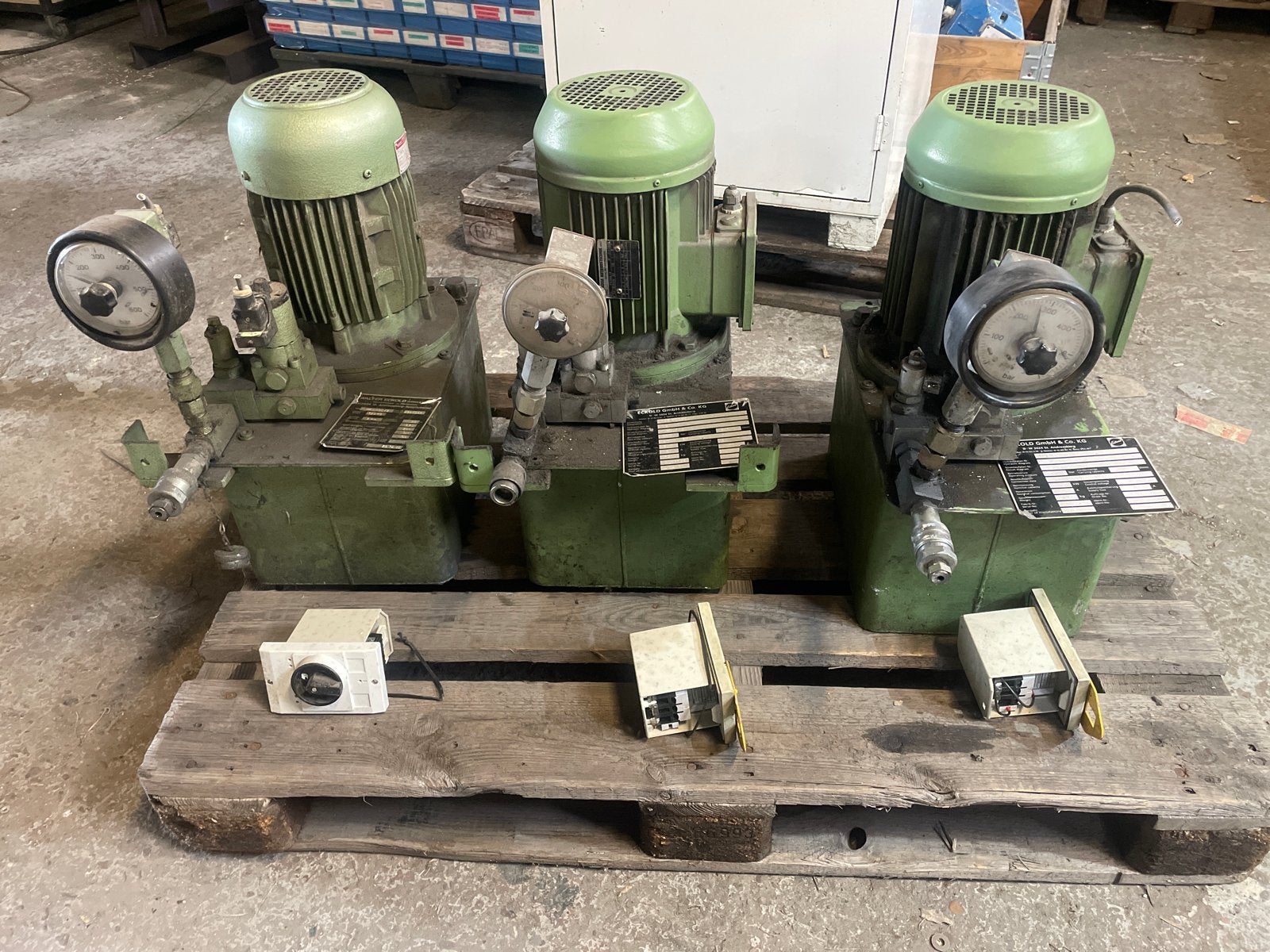 3x Eckold HAE 500/12 Hydraulische Aggregaten, Ophalen, Gebruikt