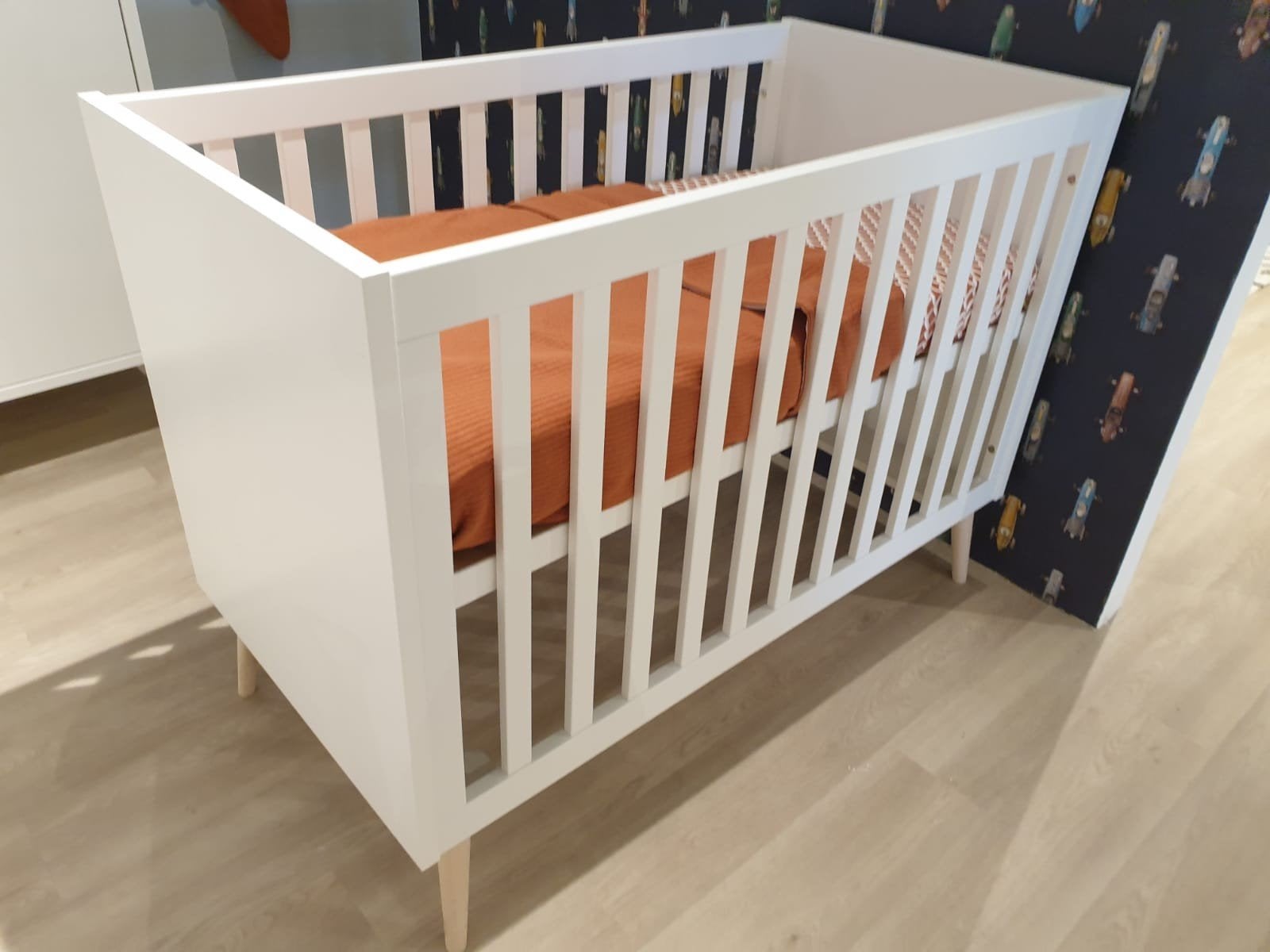 Doorgroei-ledikant 140x70 wit met matras - Bocca Petite Amél, Kinderen en Baby's, Ophalen, 70 tot 85 cm, 140 tot 160 cm, Zo goed als nieuw