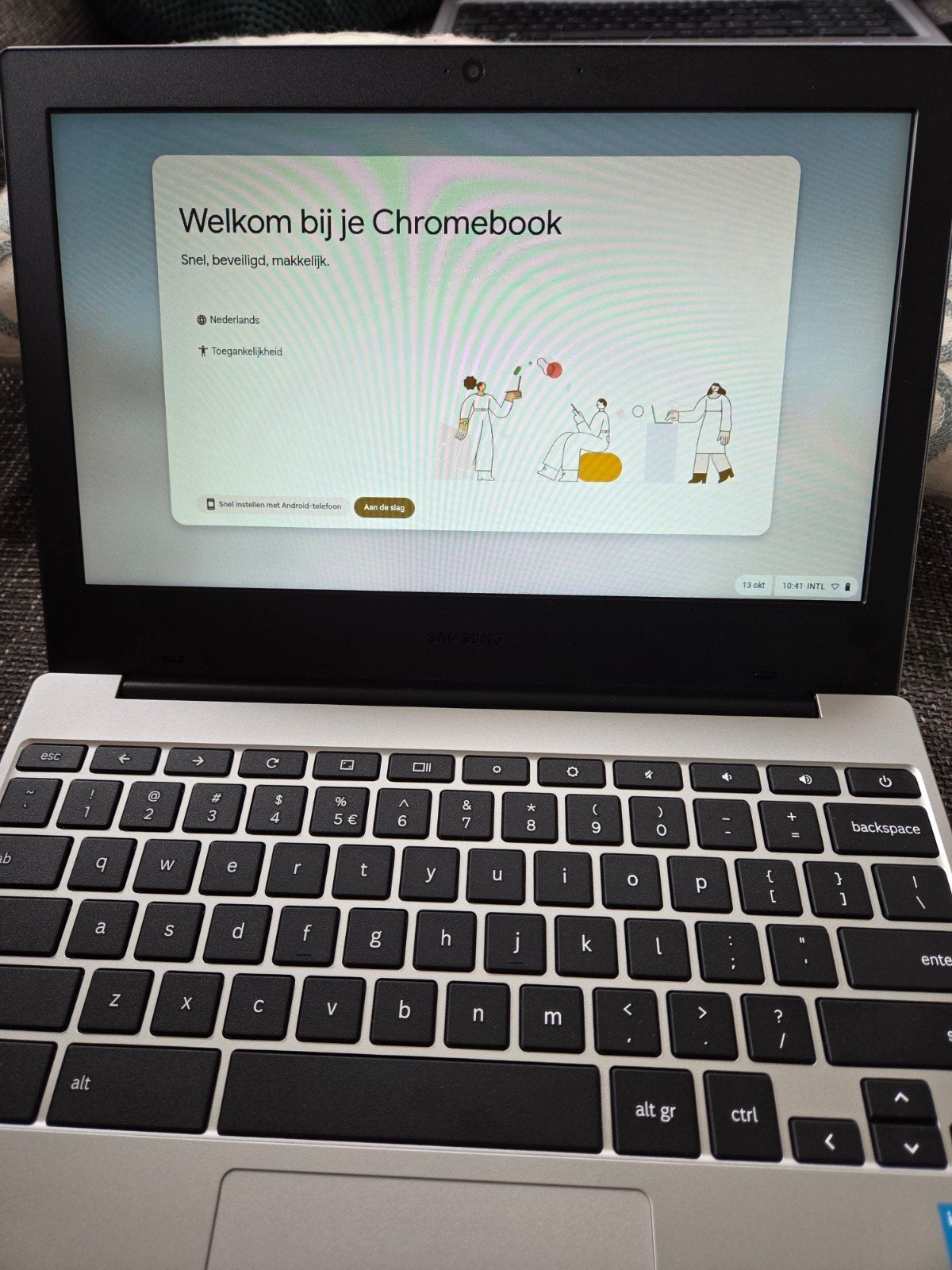 Samsung Galaxy Chromebook als nieuw, Computers en Software, Chromebooks, 14 inch, 4 GB of minder, 64 GB, Ophalen of Verzenden