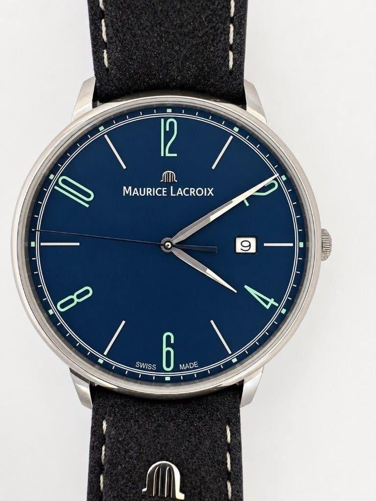 Maurice Lacroix Eliros Limited edition EL1118-SS001-410-1, Overige merken, Leer, Staal, Polshorloge