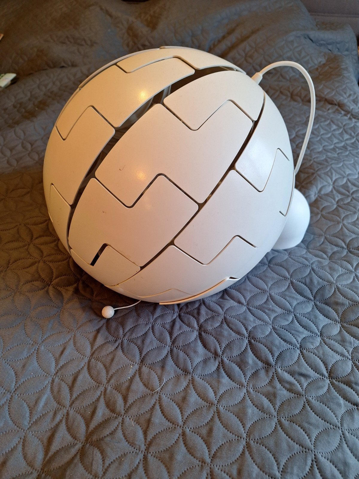 Moderne ikea hanglamp - Wit design, Ophalen, Kunststof, Overige fittingen, Zo goed als nieuw