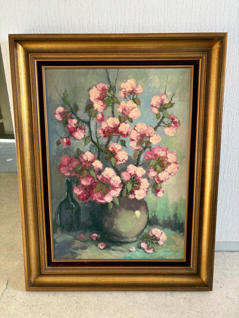 Schilderij op doek , gesigneerd door Theo van der Poel., Antiek en Kunst, Ophalen of Verzenden