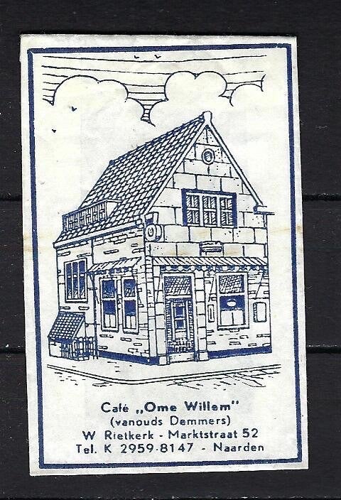 261 Naarden cafe OME WILLEM, Ophalen of Verzenden, Nederland