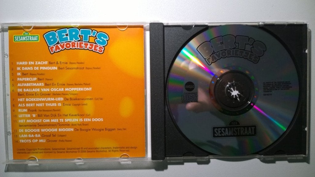 Sesamstraat - Bert's Favorietjes, Cd's en Dvd's, Cd's | Kinderen en Jeugd, 6 tot 9 jaar, Ophalen of Verzenden, Zo goed als nieuw