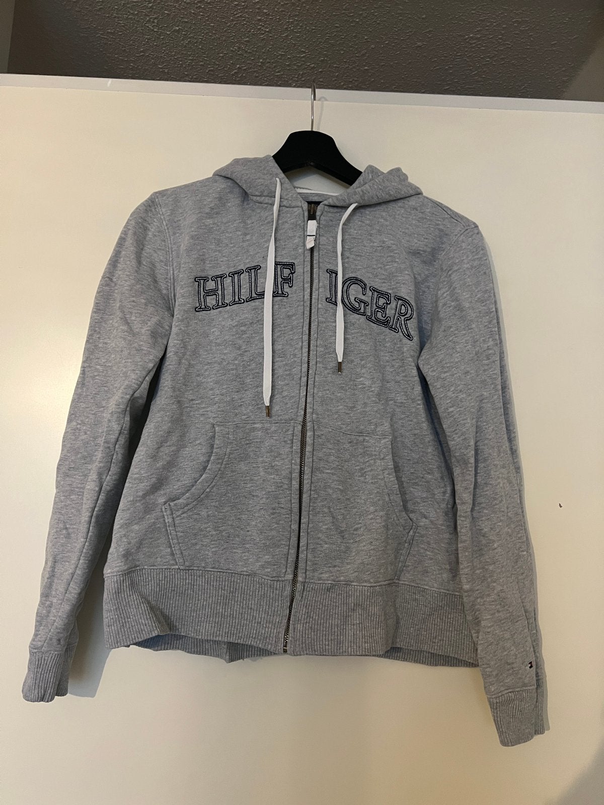 Grijs vest - Tommy Hilfiger - maat M, Ophalen of Verzenden, Gedragen, Maat 38/40 (M), Grijs
