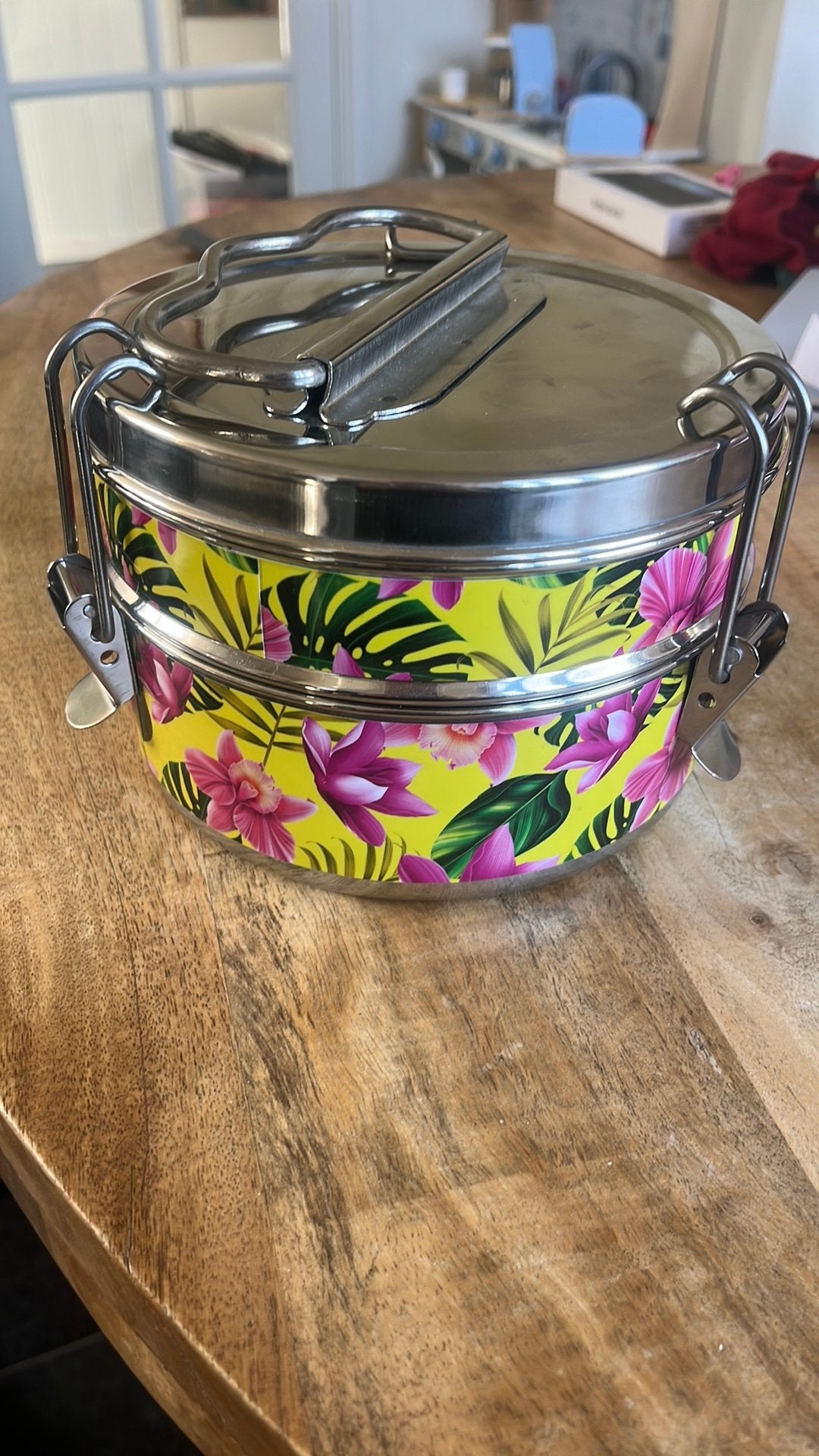 RVS lunchbox, Ophalen of Verzenden, Zo goed als nieuw, Rvs