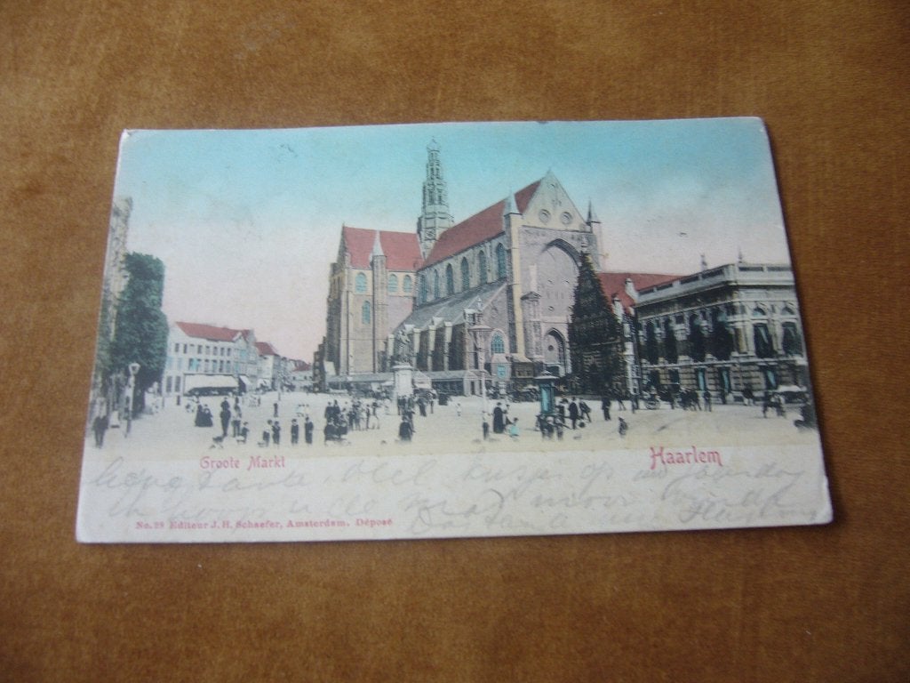 HAARLEM  =  GROOTE MARKT  BRIEFKAART  1902, Ophalen of Verzenden, Voor 1920, Gelopen, Noord-Holland