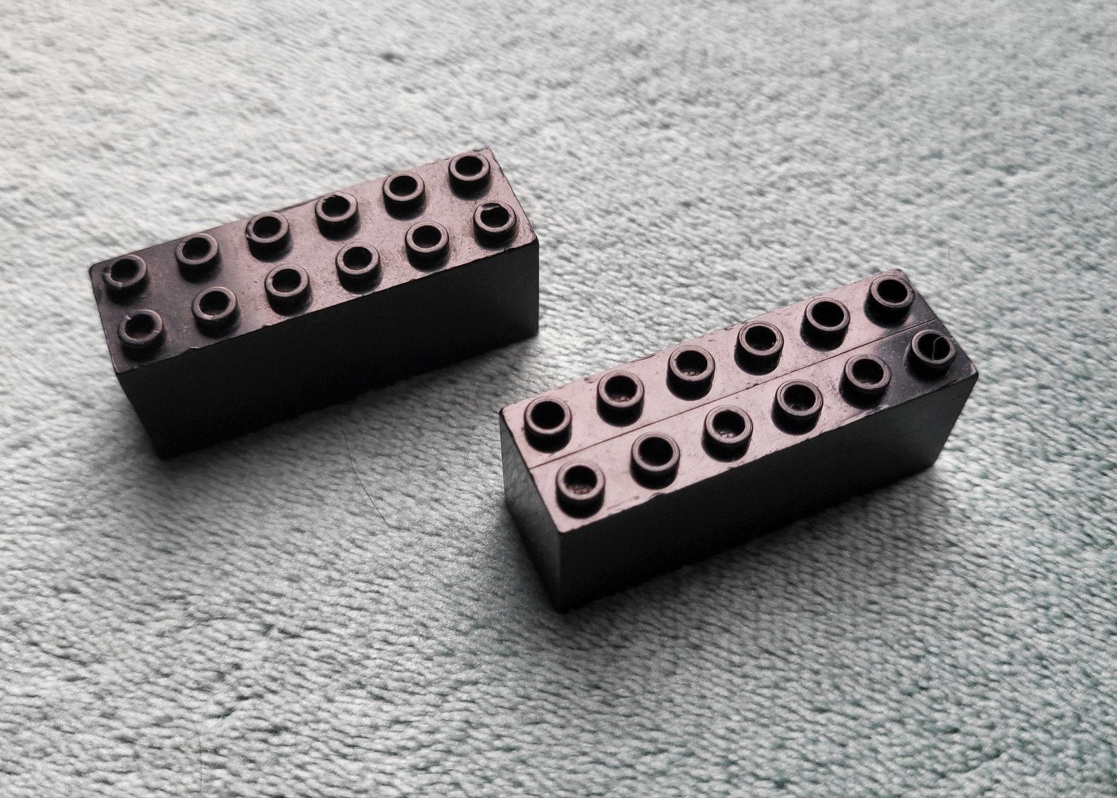 Lego trein locomotief gewicht / ballast blokken 6x2x2 Zwart., Ophalen of Verzenden, Gebruikt, Losse stenen, Lego