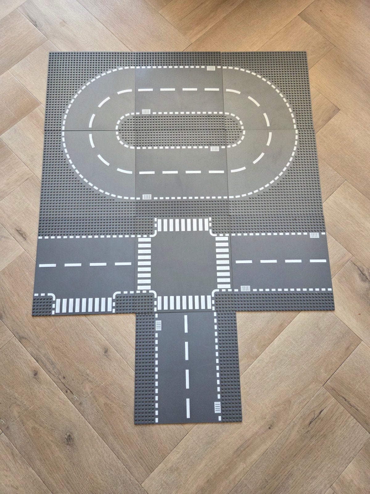 10 Lego weg grondplaten, Ophalen of Verzenden, Zo goed als nieuw, Grondplaat, Lego