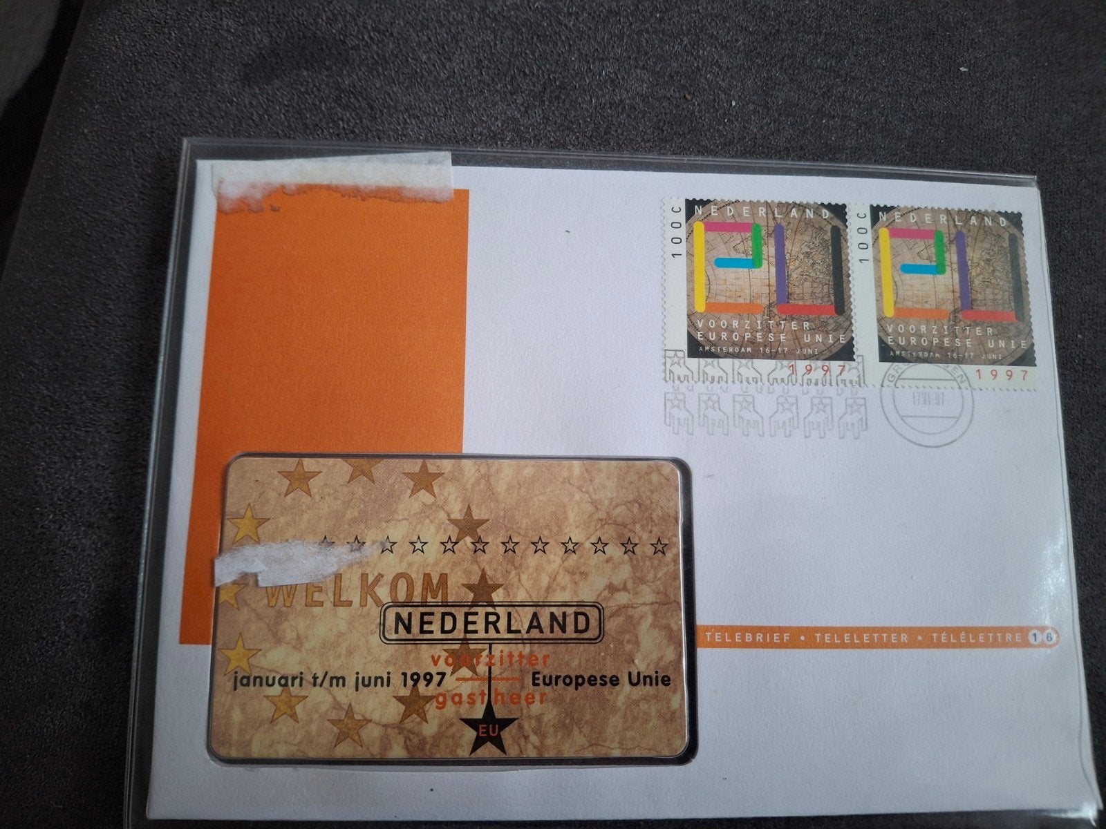 Telebrief  nr. 16 - Voorzitterschap Europa 1997, Verzamelen, Ophalen of Verzenden, Nederland
