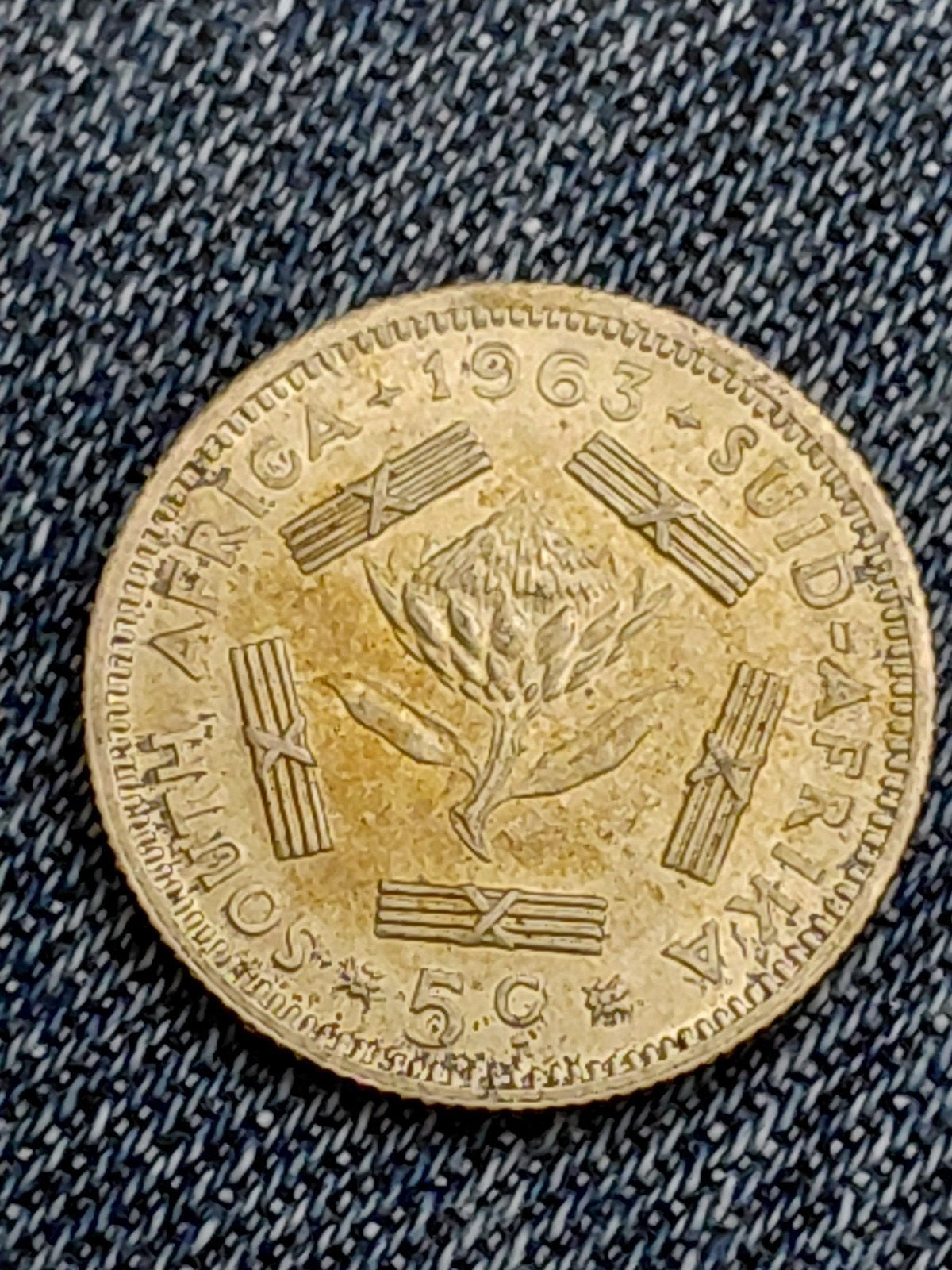 Zuid-Afrika 5 Cent 1963 Elizabeth II  - Zilver, Verzenden, Zuid-Afrika, Losse munt, Zilver