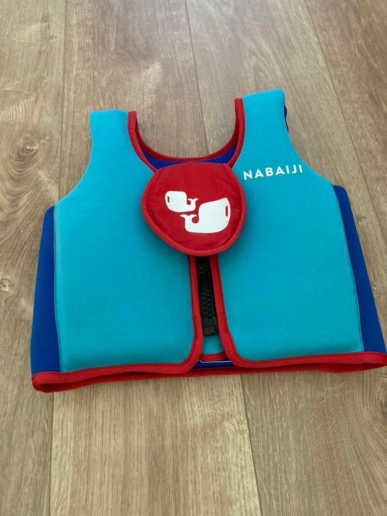 Nikaiji Zwemvest Maat S (15-18 kg), Watersport en Boten, Watersportkleding, Ophalen of Verzenden, Zo goed als nieuw, Kind, Reddingsvest of Zwemvest